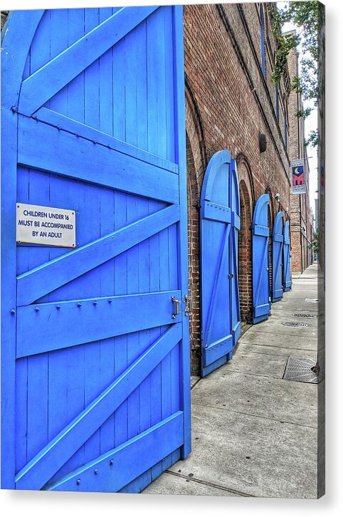Photograph Acrylic Print featuring the photograph Which Blue Door by Portia Olaughlin