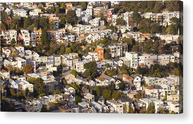 San Francisco Acrylic Print featuring the photograph Homes of San Francisco #1 by B Christopher