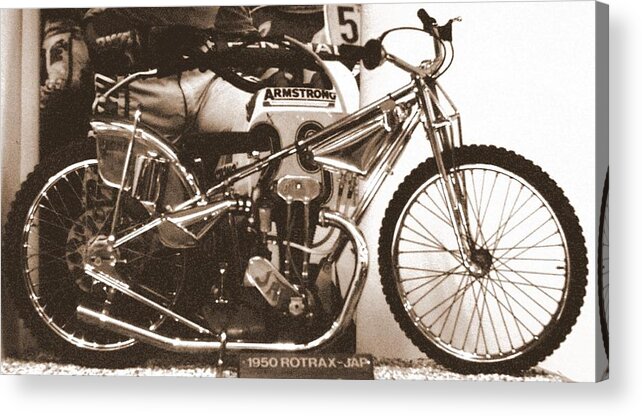 Speedway Acrylic Print featuring the photograph 1950 Rotrax-Jap by Guy Pettingell