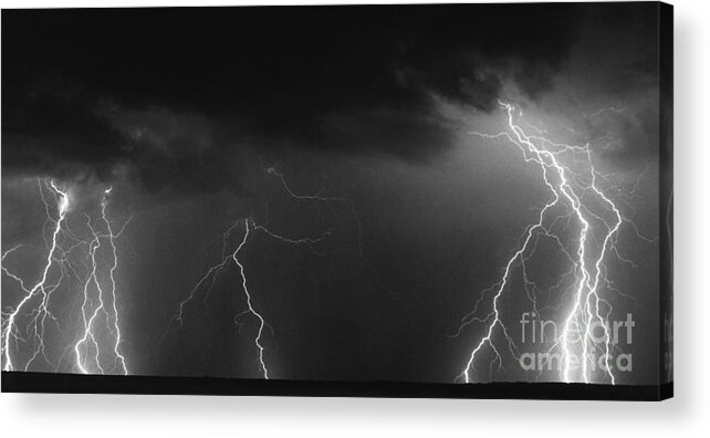 Lightning Acrylic Print featuring the photograph Solo Dancers by J L Woody Wooden