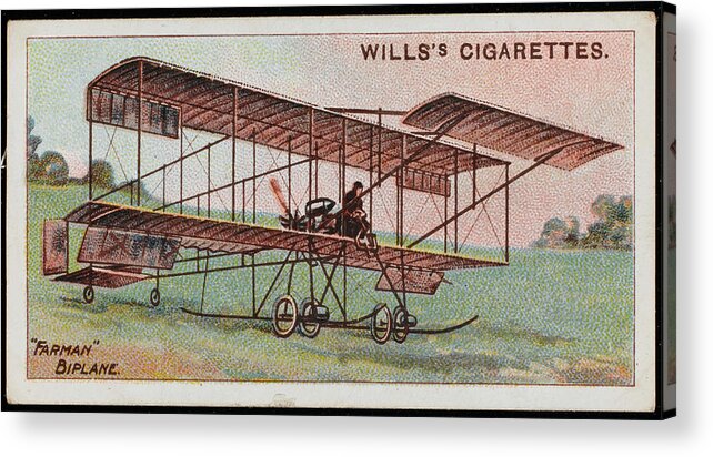 Farman Acrylic Print featuring the drawing After Flying Voisin Machines, Henry by Mary Evans Picture Library