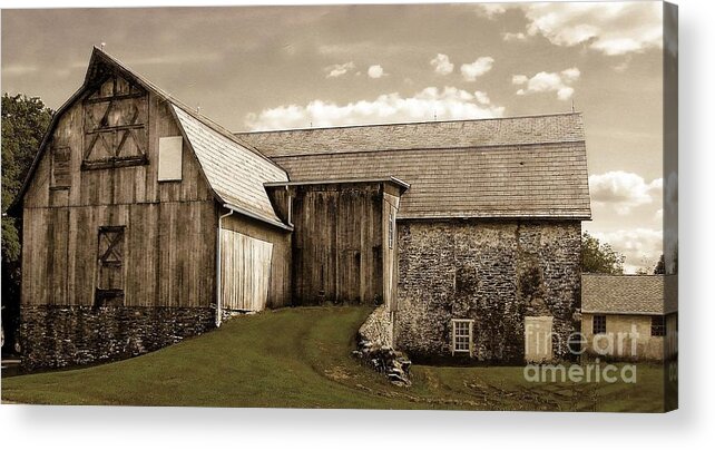 Architecture Acrylic Print featuring the photograph Barn Series 1 by Marcia Lee Jones