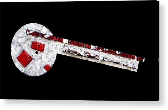 Baseball Acrylic Print featuring the mixed media Baseball by Christopher Schranck