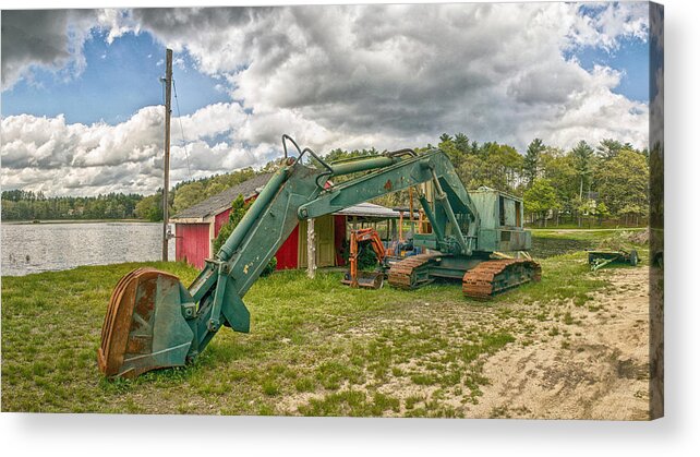 Old Acrylic Print featuring the photograph Big Shovel For A Small Berry by Constantine Gregory