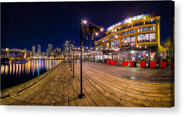 Granville Island Acrylic Print featuring the photograph Bridges by Alexis Birkill