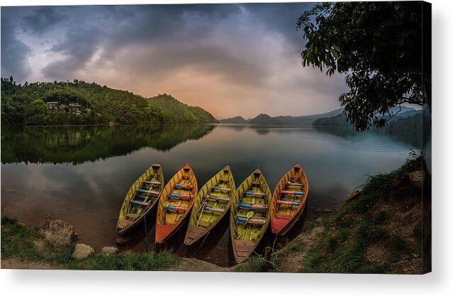 Boat Acrylic Print featuring the photograph Calmness Charm by Khalid Jamal