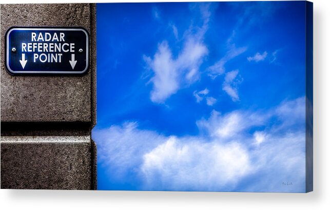 Radar Reference Point Acrylic Print featuring the photograph Check Your Radar Here by Bob Orsillo