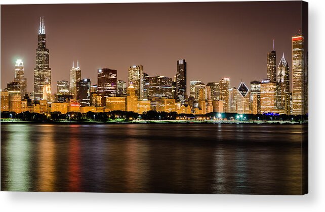Chicago Acrylic Print featuring the photograph Chicago Skyline by Anthony Doudt