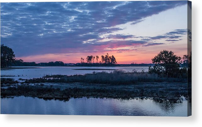 Chincoteague Acrylic Print featuring the photograph Chincoteague Wildlife Refuge Dawn by Photographic Arts And Design Studio