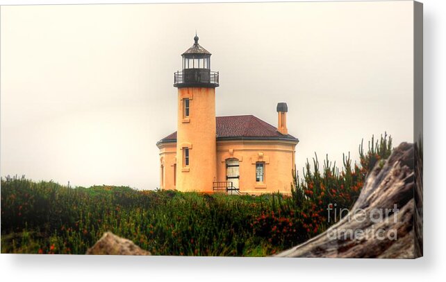 Coquille River Lighthouse Acrylic Print featuring the photograph Coquille River Lighthouse by Phillip Garcia