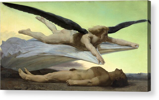 Equality Before Death Acrylic Print featuring the painting Equality Before Death by William Adolphe Bouguereau