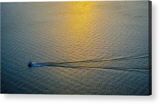 Boat Acrylic Print featuring the photograph Evening Cruise by David Downs