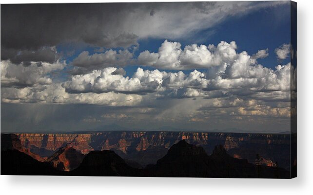 Grand Acrylic Print featuring the photograph Grand Canyon Storm by Jean Clark