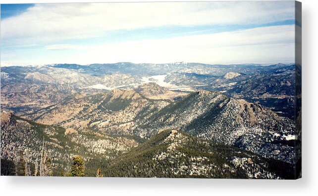 Mountains Acrylic Print featuring the photograph High altitude view by Thomas Samida