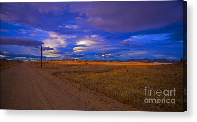 Colorado Acrylic Print featuring the photograph Intersection by Barbara Schultheis