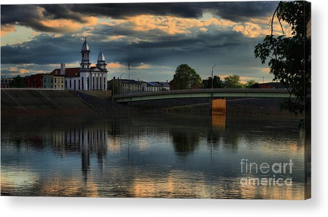Lock Haven Court House Acrylic Print featuring the photograph Lock Haven Pennsylvania Court House by Adam Jewell