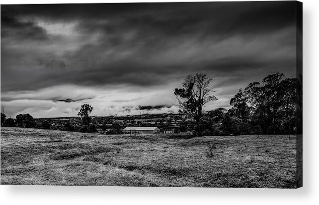 Kiewa Valley Acrylic Print featuring the photograph Mist on the Plains by Mark Lucey