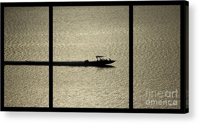 Open Water Acrylic Print featuring the digital art Open Waters Triptych	 by Peter Piatt