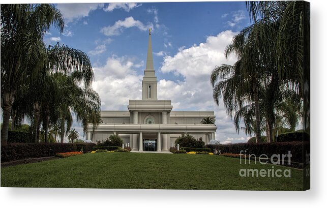 Orlando Temple Acrylic Print featuring the photograph Orlando Temple by Richard Lynch