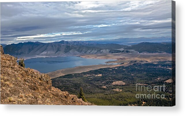 Eastern Idaho Acrylic Print featuring the photograph Panoramic of Henry's Lake by Robert Bales