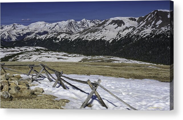 Landscape Acrylic Print featuring the photograph Rocky Mountain Gorge by Tom Wilbert