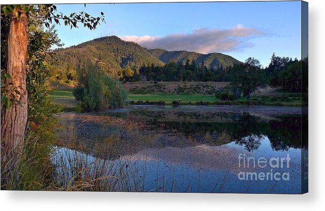 Landscape Acrylic Print featuring the photograph Sunrise Reflections by Julia Hassett