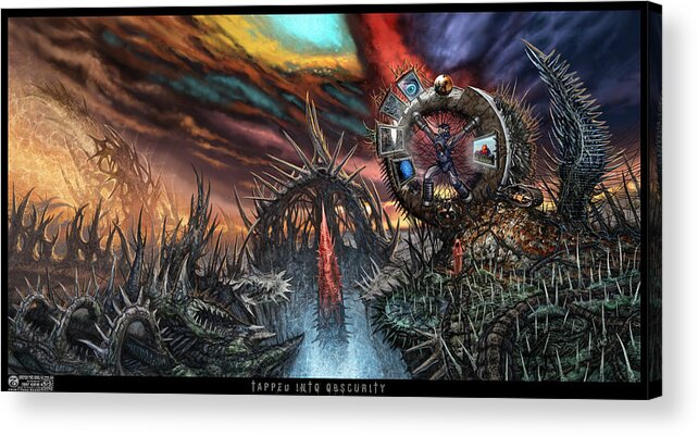 Tony Koehl Acrylic Print featuring the mixed media Tapped into Obscurity by Tony Koehl