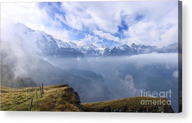 Grindelwald Switzerland Acrylic Print featuring the photograph The Alps by Mina Isaac