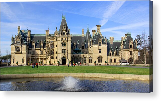 The Biltmore House Acrylic Print featuring the photograph The Biltmore Estate - Asheville North Carolina by Mike McGlothlen