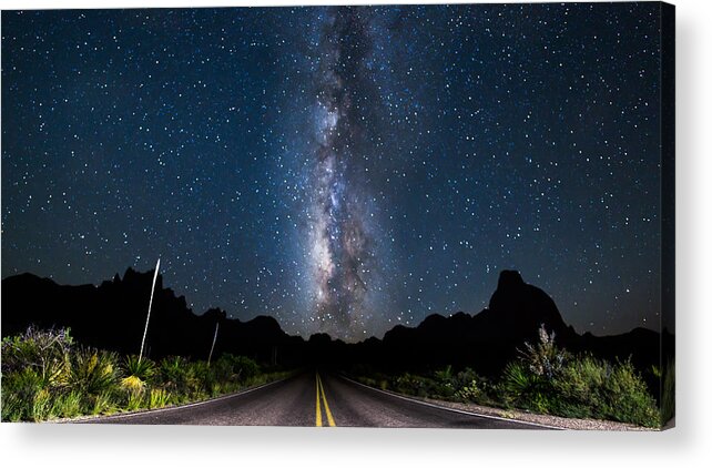 Big Bend National Park Acrylic Print featuring the photograph The Road to the Chisos by Chris Multop