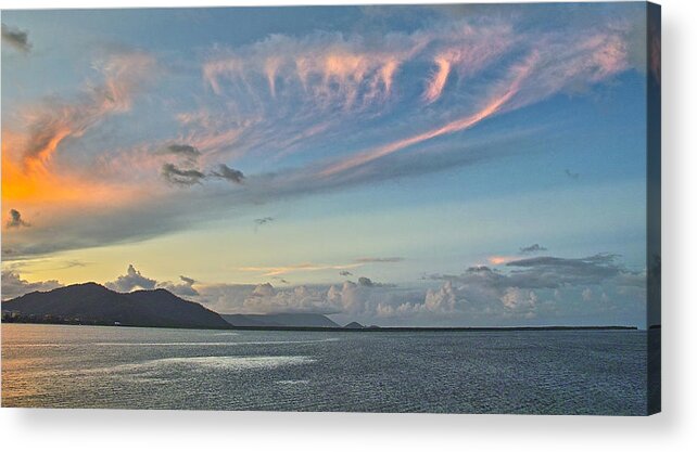Seascape Acrylic Print featuring the photograph Typical evening in Cairns by Jocelyn Kahawai