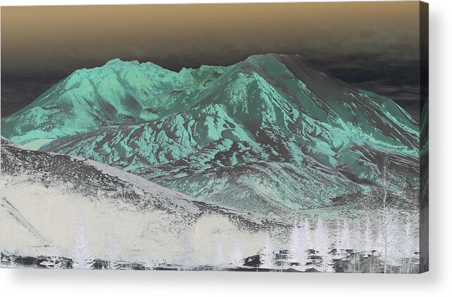 Mt St Helens Acrylic Print featuring the photograph Ultra Cool St Helen by Rich Collins