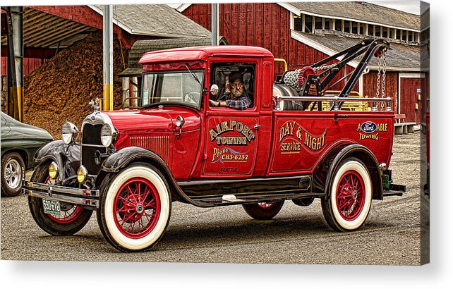 Tow Truck Acrylic Print featuring the photograph When you need a Tow by Ron Roberts