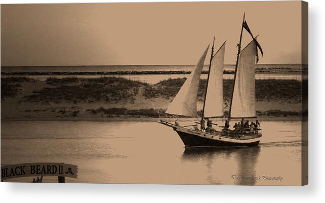 Florida Acrylic Print featuring the photograph Black Beard Coming In by Dorothy Cunningham