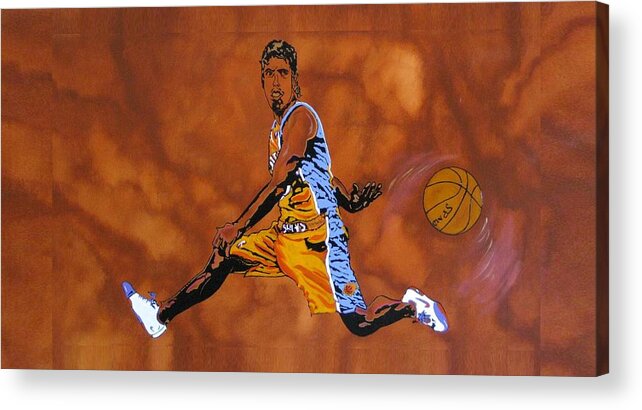 Sports Acrylic Print featuring the painting Mr Assist Steve Nash by Bill Manson