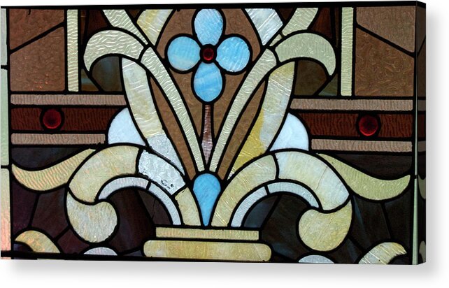 Glass Art Acrylic Print featuring the photograph Stained Glass LC 04 by Thomas Woolworth