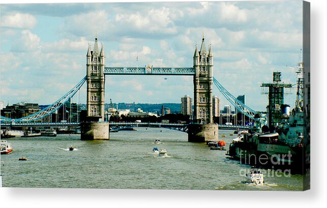 Tower Bridge Acrylic Print featuring the photograph Tower Bridge in London by Pravine Chester