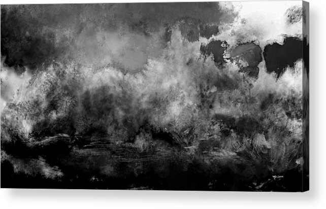 Storm Acrylic Print featuring the digital art The Storm #1 by Wolfgang Schweizer