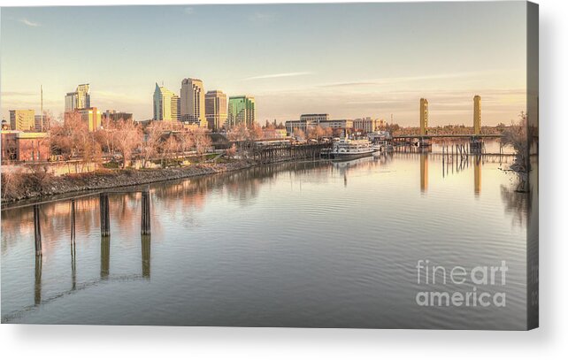 Old Sacramento Acrylic Print featuring the photograph Waterfront Wonder #1 by Charles Garcia
