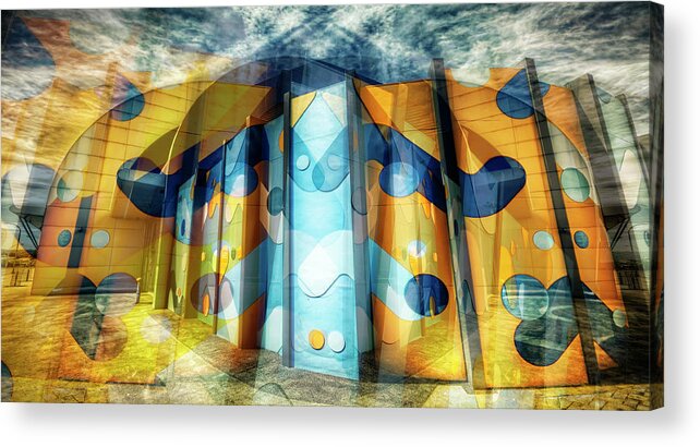 Abstract Acrylic Print featuring the photograph Architectural Abstract #2 by Wayne Sherriff