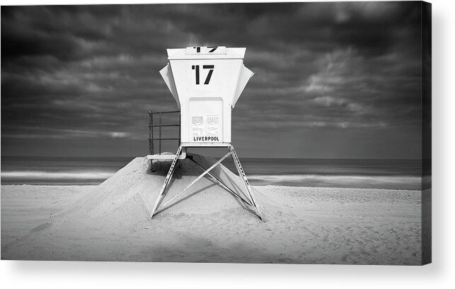San Diego Acrylic Print featuring the photograph Mission Beach Marine Layer #1 by William Dunigan