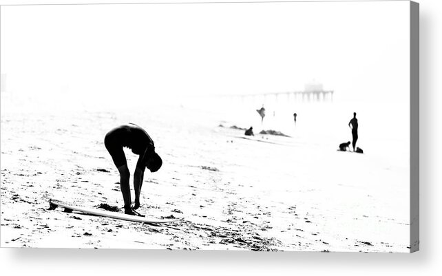 Surfer Acrylic Print featuring the photograph Surfer #3 by Nicholas Burningham