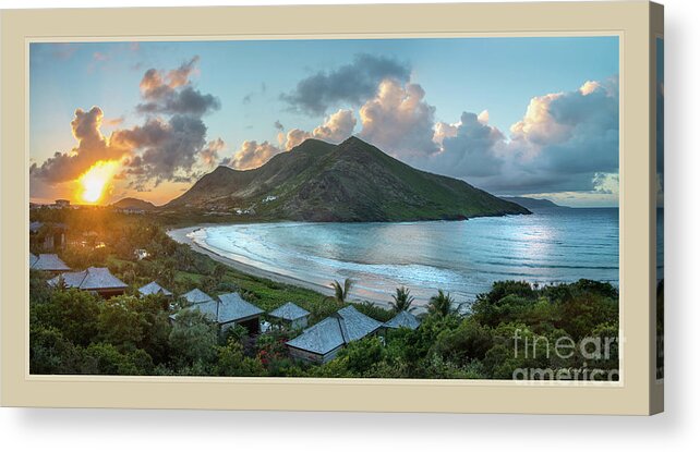 West Indies Acrylic Print featuring the photograph A sunset on Bay by Linda Olsen