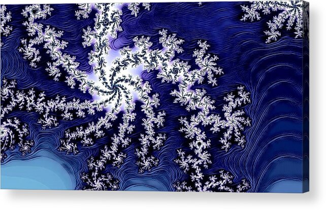 Digital Art Acrylic Print featuring the digital art Abstract Fractal 122016.7 by Artful Oasis