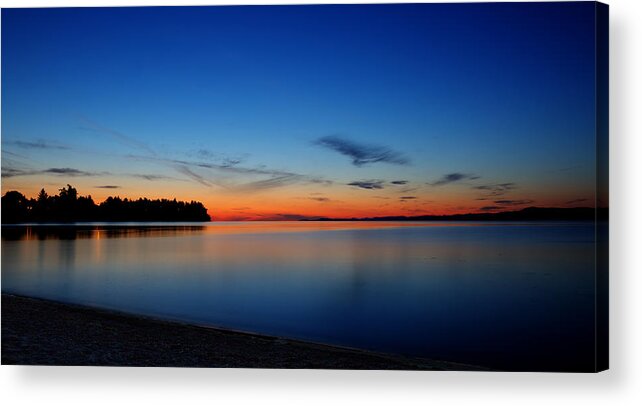 Sunset Acrylic Print featuring the photograph After Sunset by Randy Hall