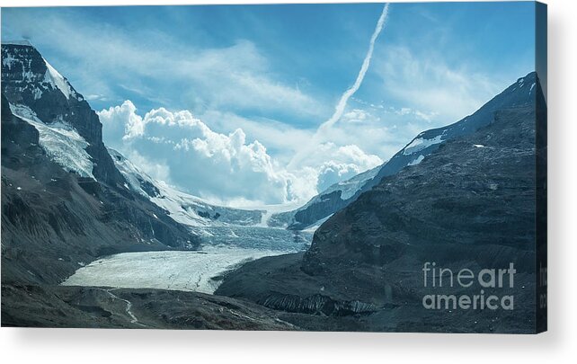 Athabasca Glacier Acrylic Print featuring the photograph Athabasca Glacier by Bianca Nadeau