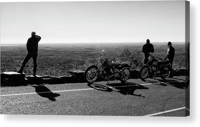 Landscape Acrylic Print featuring the photograph Biker's Holiday by Monroe Payne