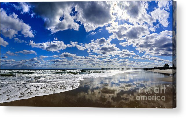 Surf City Acrylic Print featuring the photograph Brilliant Clouds by DJA Images