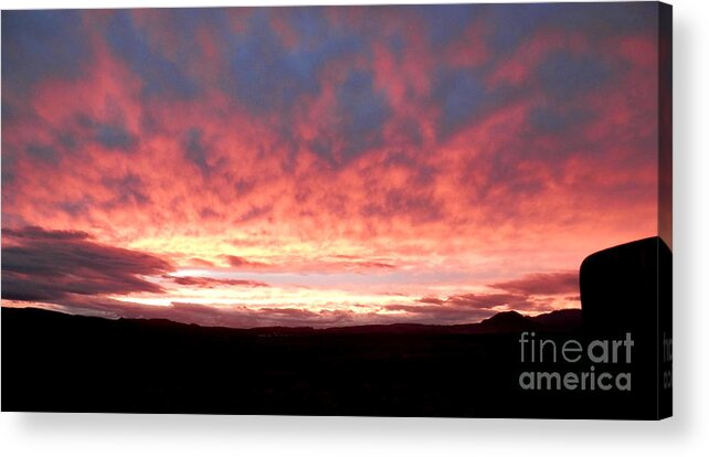 Sunset Acrylic Print featuring the photograph Color rush by Barbara Leigh Art