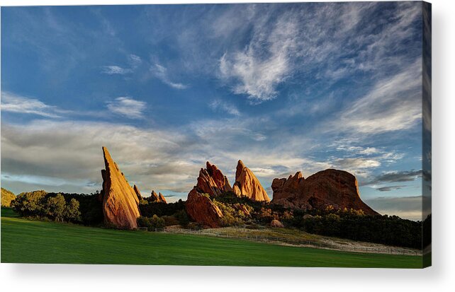 Red Rocks Acrylic Print featuring the photograph Colorful Colorado by OLena Art by Lena Owens - Vibrant DESIGN